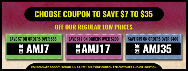 3 Coupons To Choose From- Save $7 to $35