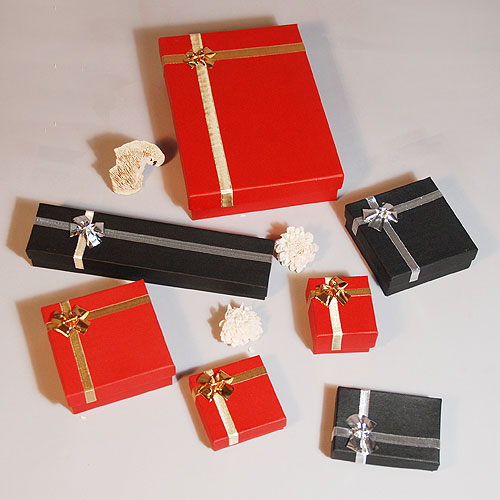 Black and Red Bow tie boxes