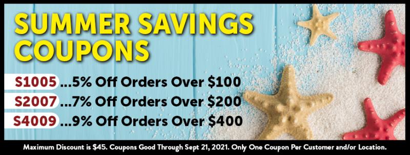 3 Summer Savings Coupons